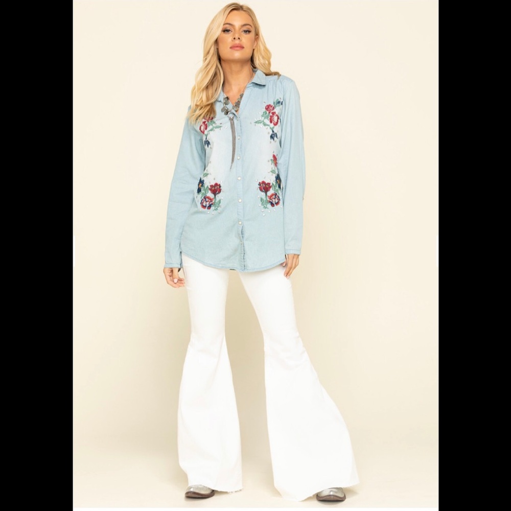 FREE PEOPLE WOMEN'S  JUST FLOAT ON FLARE JEANS